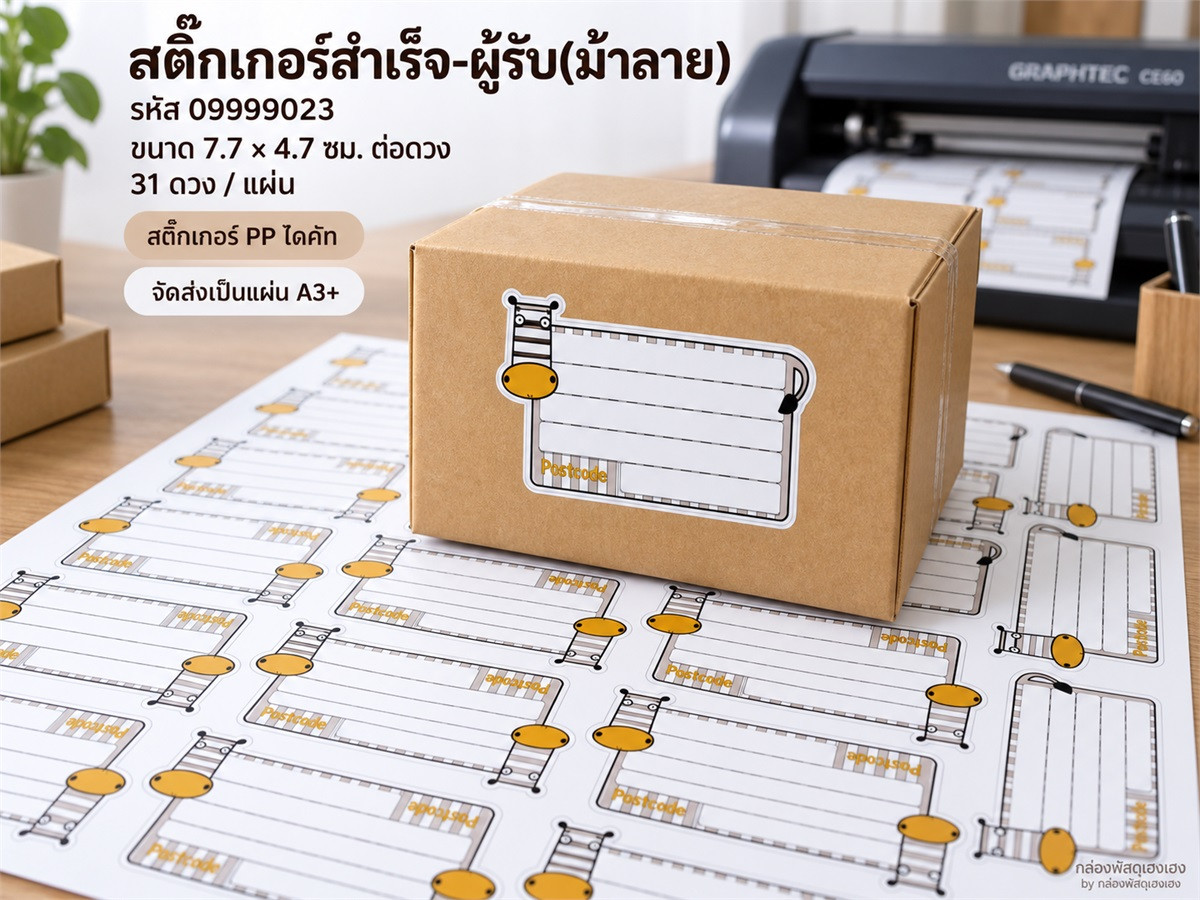 สติ๊กเกอร์สำเร็จ-ผู้รับ(ม้าลาย)