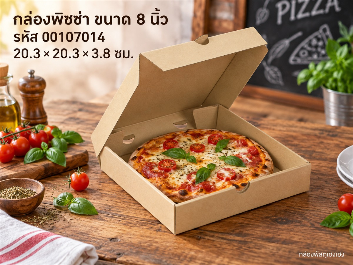 กล่องพิซซ่า ขนาด 8 นิ้ว