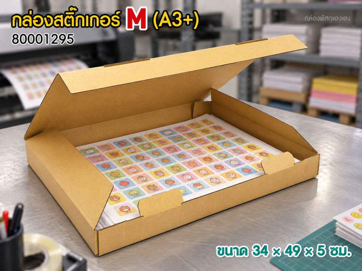 กล่องสติ๊กเกอร์ M (ขนาด A3+)