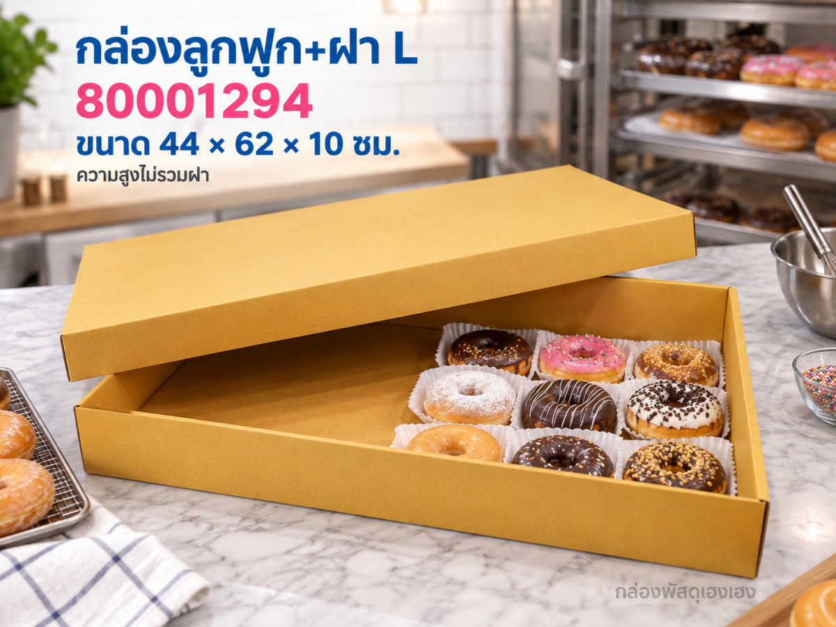 กล่องลูกฟูก+ฝา SIZE L