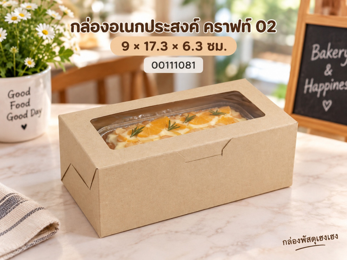 กล่องอเนกประสงค์ คราฟท์ 02 9x17.3x6.3 ซม.