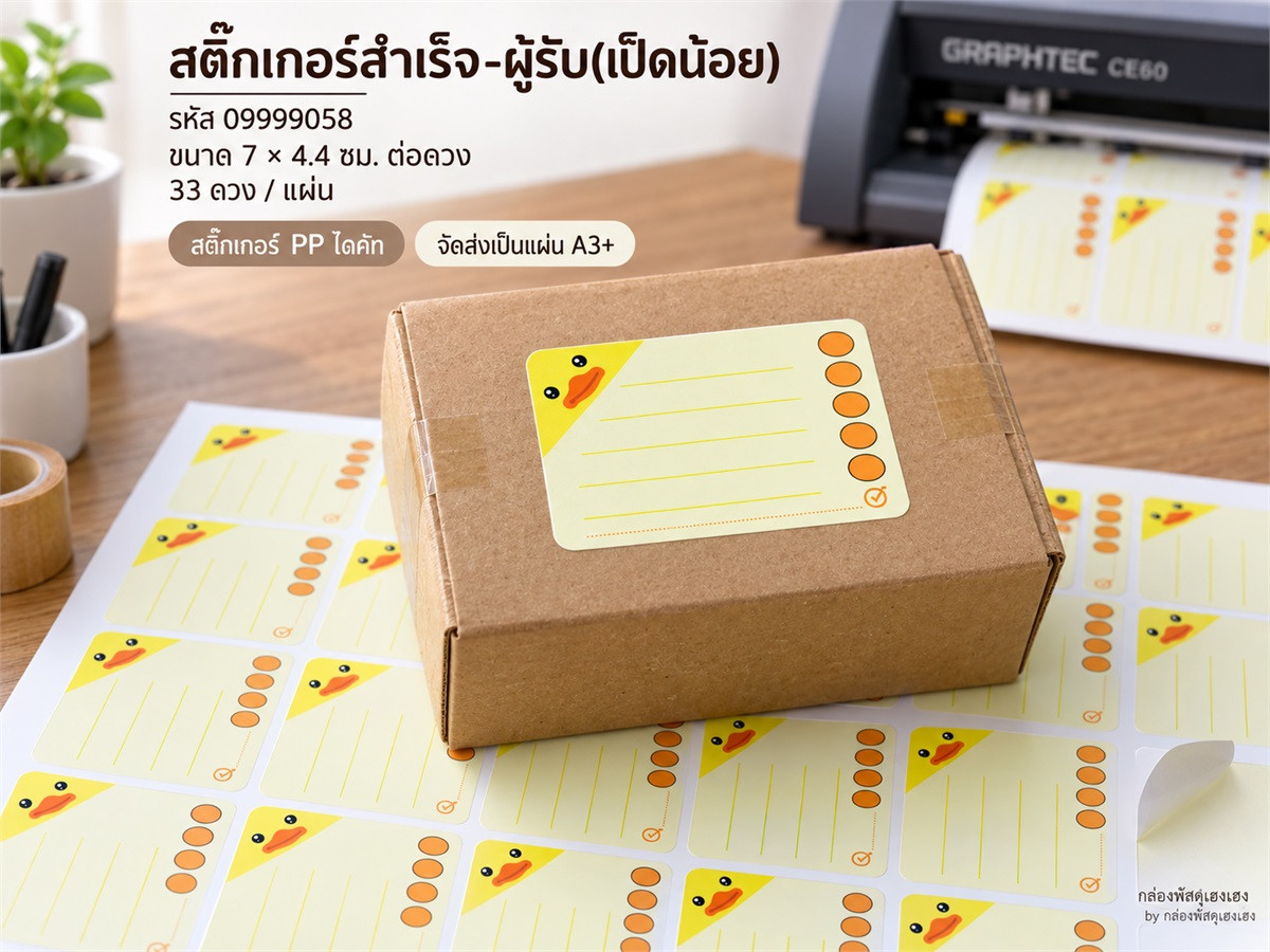 สติ๊กเกอร์สำเร็จ-ผู้รับ(เป็ดน้อย)