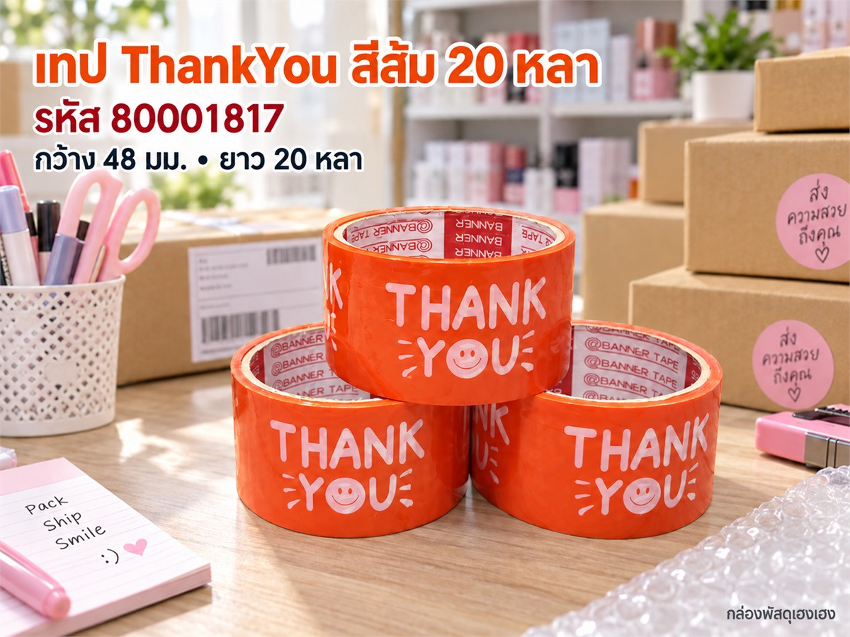 เทป 20 หลา - ThankYou(ส้ม)