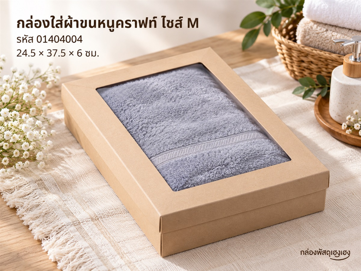 กล่องใส่ผ้าขนหนูคราฟ ไซส์ M