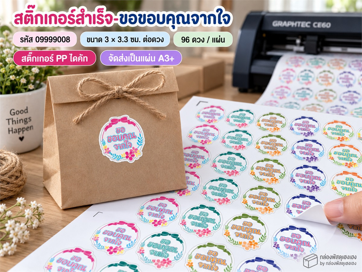 สติ๊กเกอร์สำเร็จ-ขอขอบคุณจากใจ