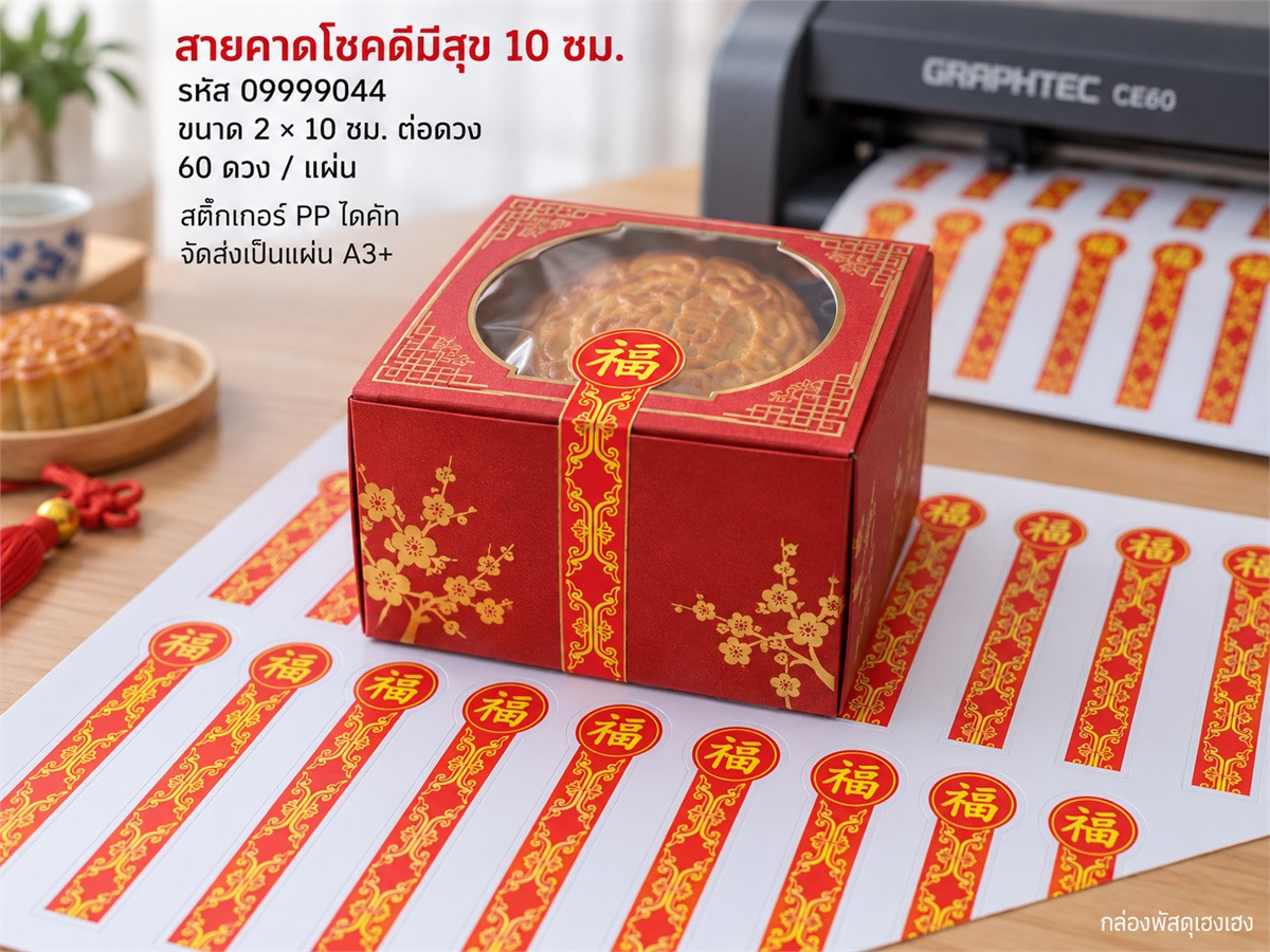 สติ๊กเกอร์สำเร็จ-สายคาดโชคดีมีสุข 10 ซม.