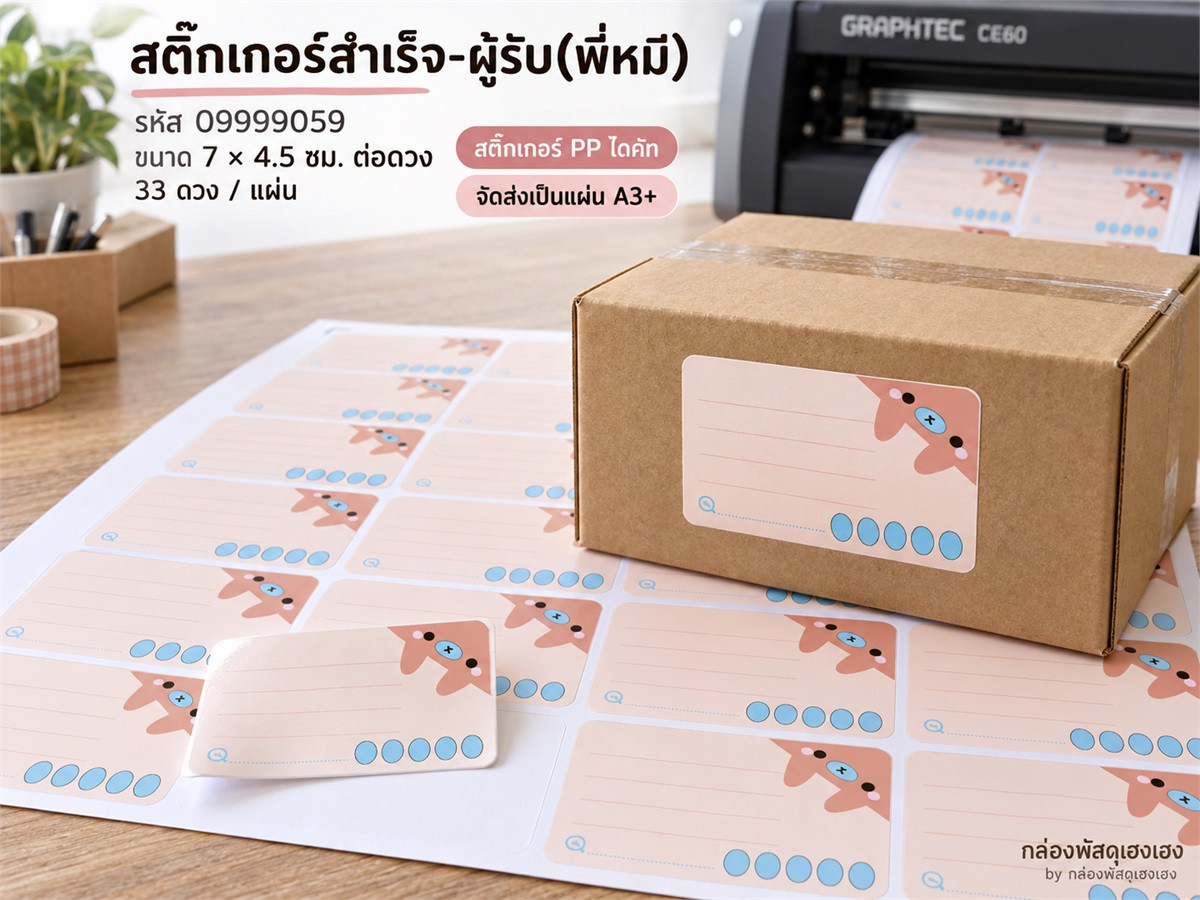 สติ๊กเกอร์สำเร็จ-ผู้รับ(พี่หมี)