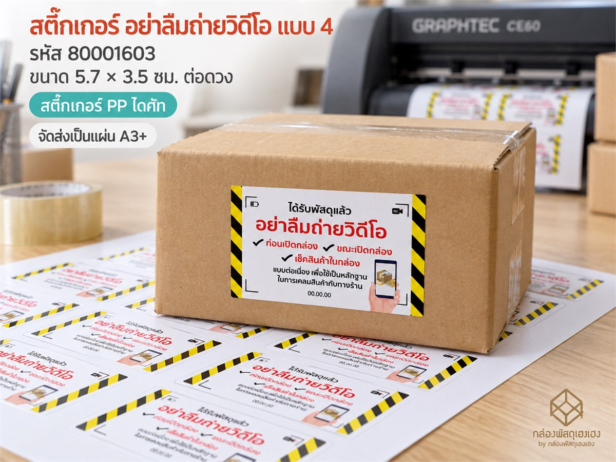 สติ๊กเกอร์ อย่าลืมถ่าย VDO - 04