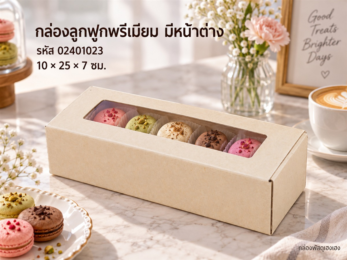 กล่องพรีเมี่ยม หน้าต่าง 10x25x7 ซม.