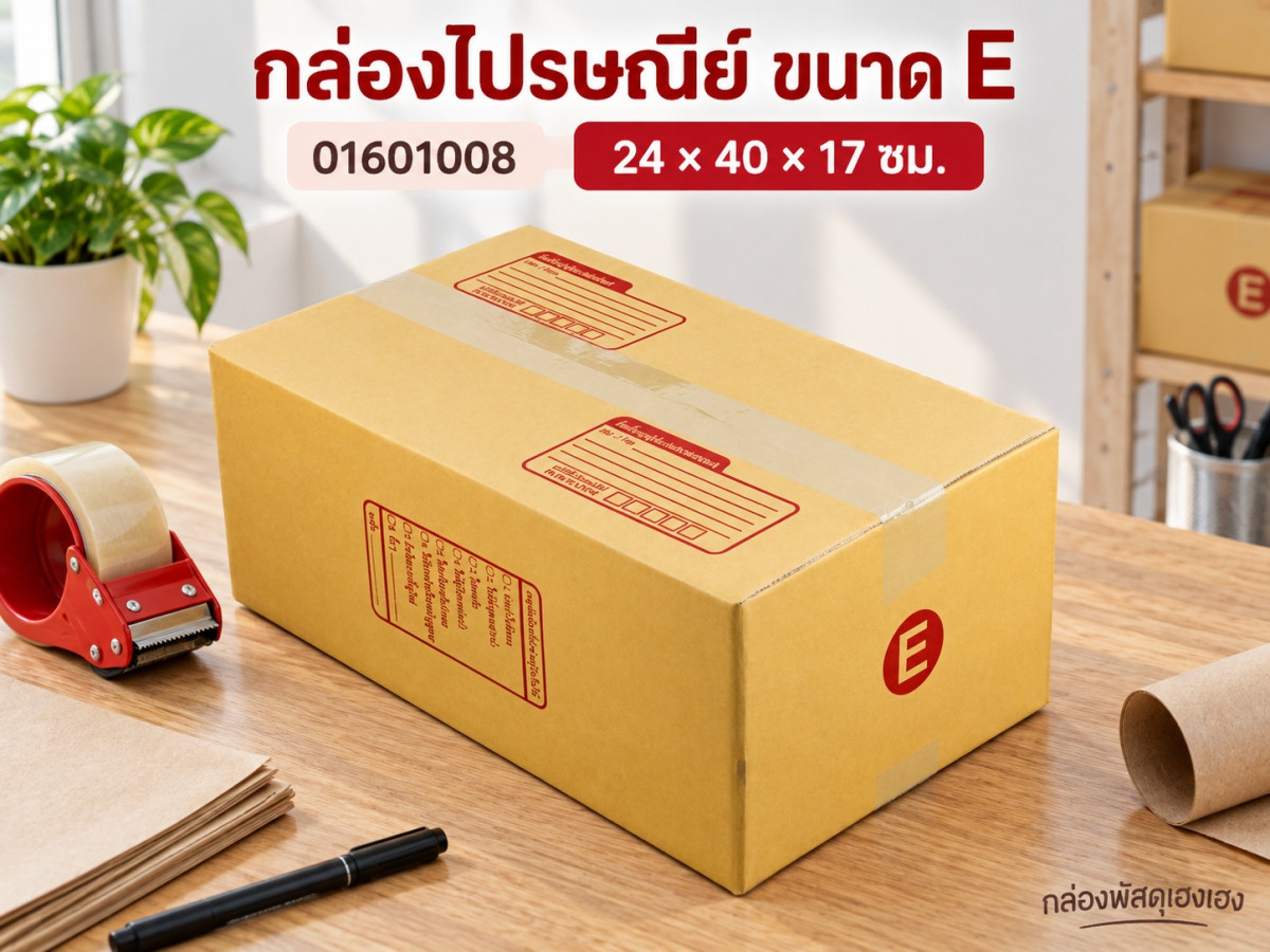 กล่องไปรษณีย์ ขนาด E 24x40x17 ซม.