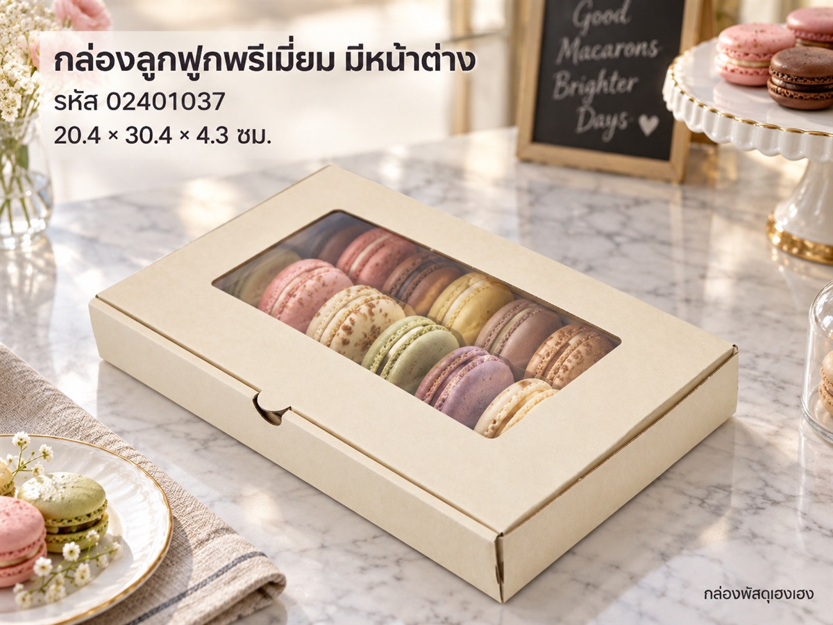 กล่องพรีเมี่ยม หน้าต่าง 20.4x30.4x4.3 ซม.