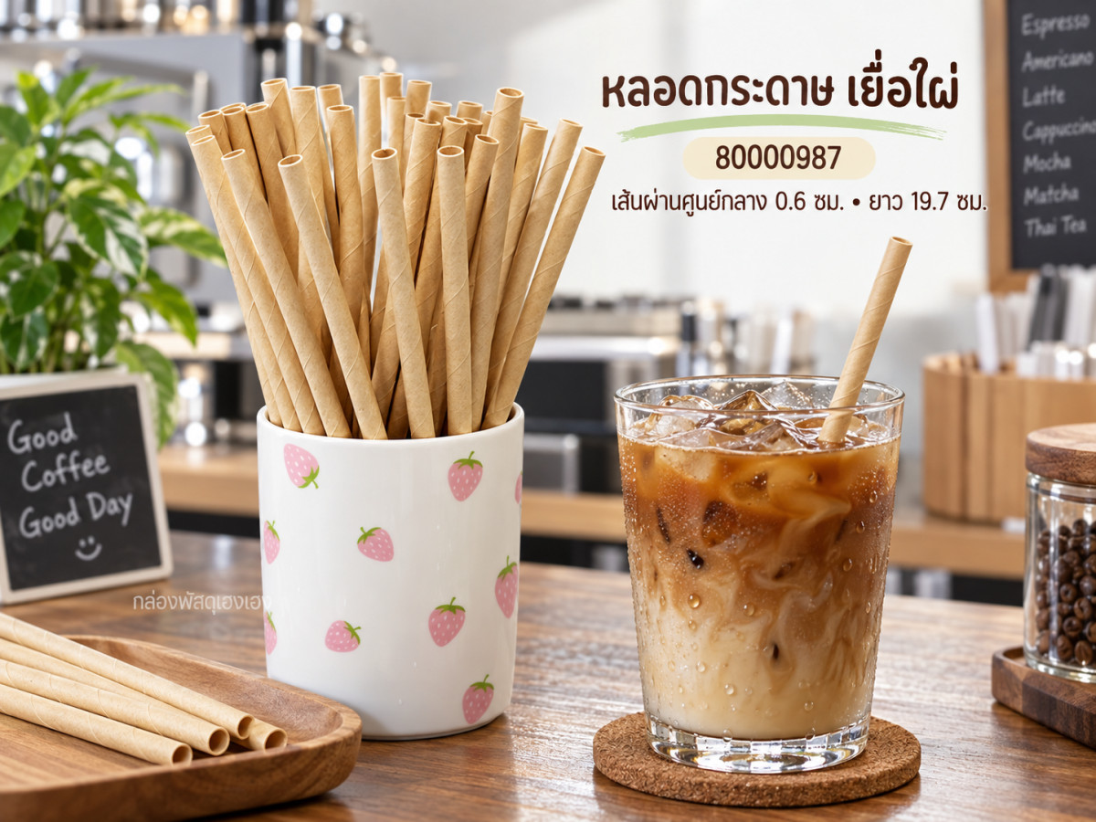หลอดกระดาษ Food Grade - เยื่อไผ่